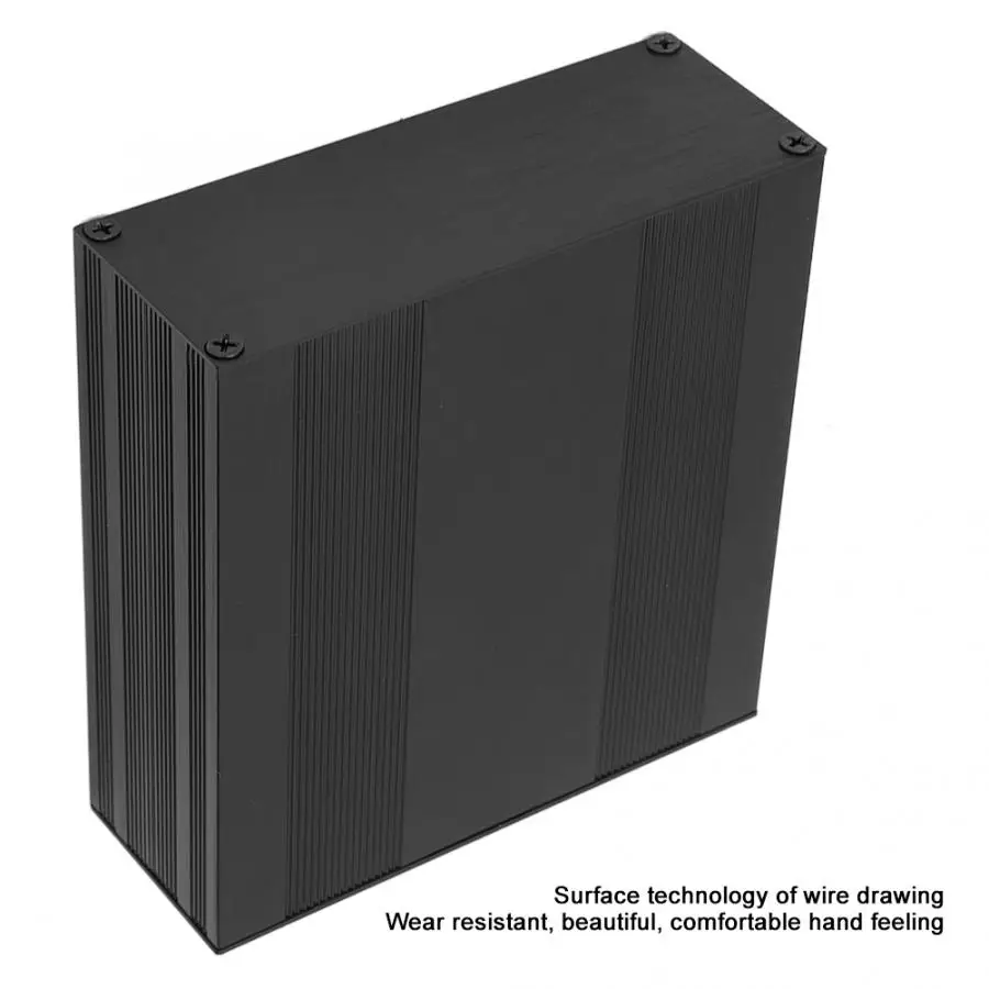 Черный Алюминиевый печатная плата коробка сплит типа DIY корпус для электронных проектов чехол алюминиевый корпус коробки