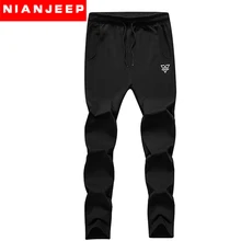 NIAN JEEP брендовая одежда размера плюс 4XL полная длина модные спортивные штаны модные весенние брюки 35