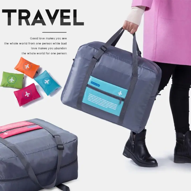 Big Foldable Travel Storage Luggage Carry on Organizer Hand Shoulder