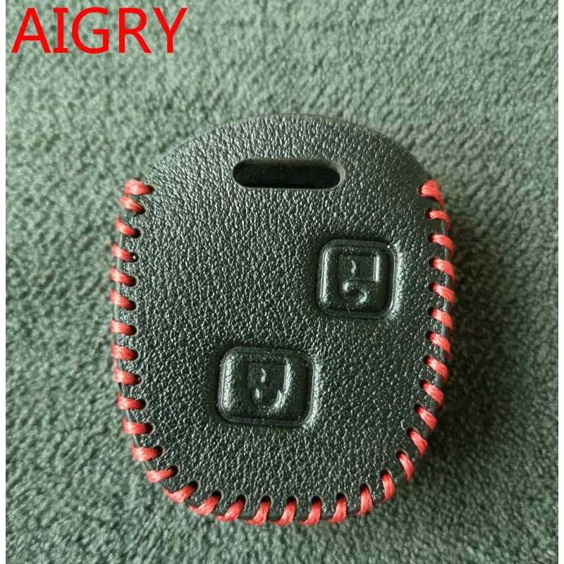 

Top Layer Leather Key Fob Shell Cover Case Car remote For Toyota Land Cruiser Rav4 Alphard Celica Pixis Skin Holder Protector