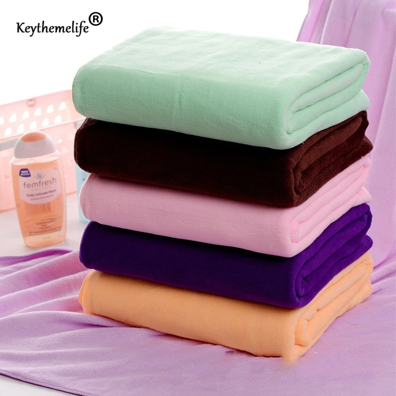 Blue-Color-Bath-Beach-Towel-Sports-Towel-140x70cm-size-Supersoft-Microfiber-Gym-Fast-Dry-for-hair