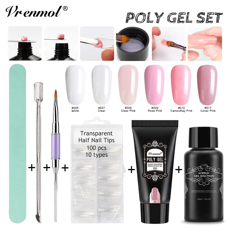 Buy Vrenmol 6pcs Polygel Quick Extension Sets Nail