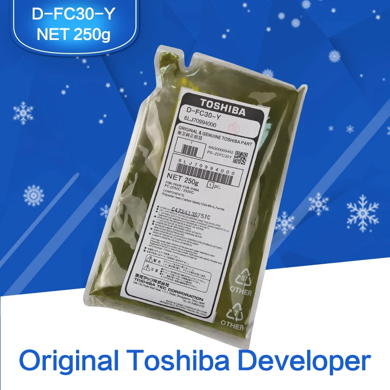 

Original TOSHIABA Printer Copier Parts Toshiba e-STUDIO Developer D-FC30-Y 6LJ70994000 For Toshiba Model 2051C 2551C 2050C 2550C