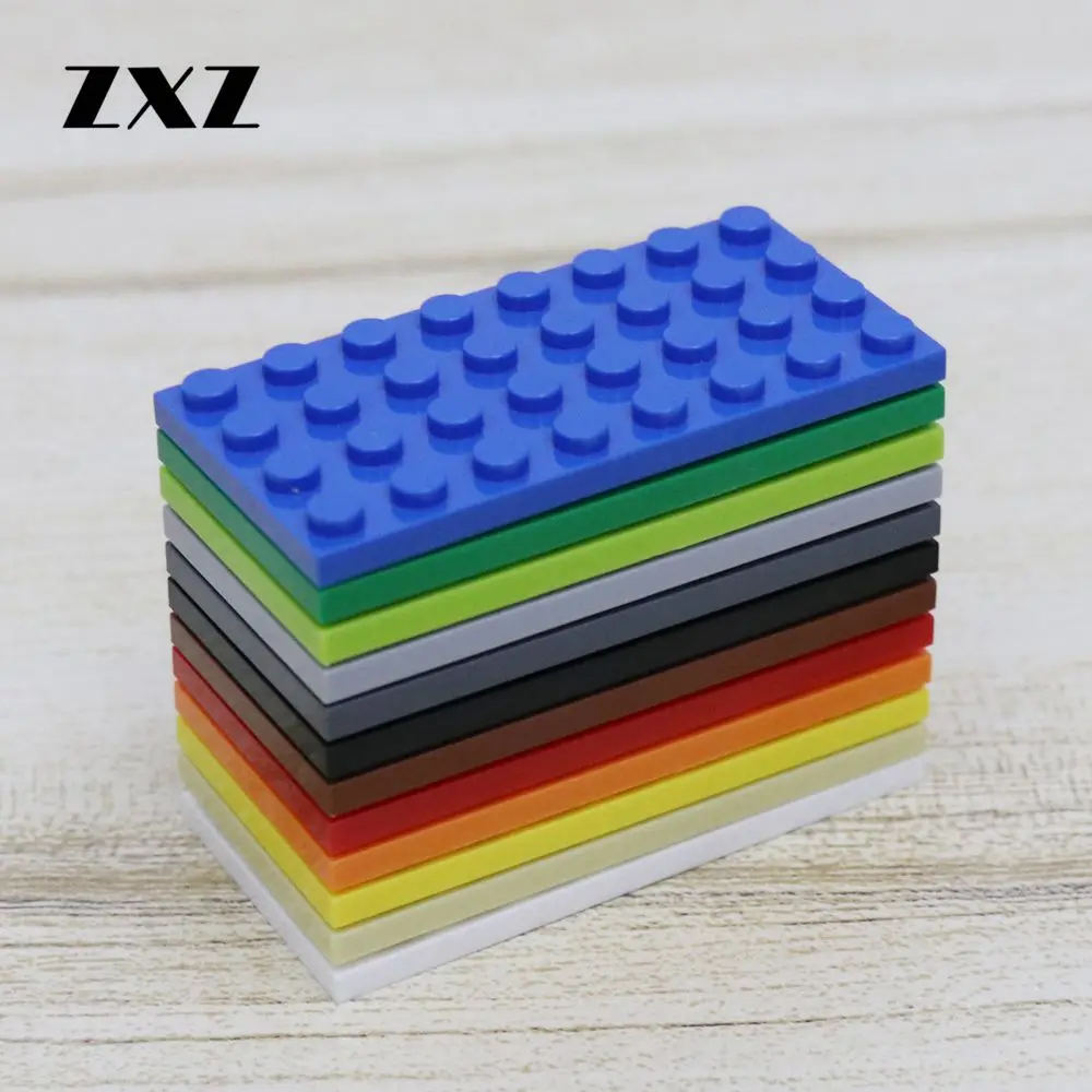 

10PIECES DIY Model Blocks Parts Plate 4x8 Plastic Building Toys Bricks Compatible Legoes Baseplate 3035 Early Educational Brick