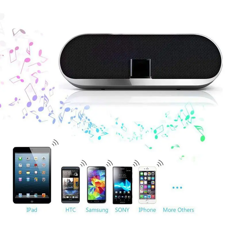Открытый/объемный музыкальный приемник адаптер Bluetooth динамик A2DP аудио для iPod iPhone