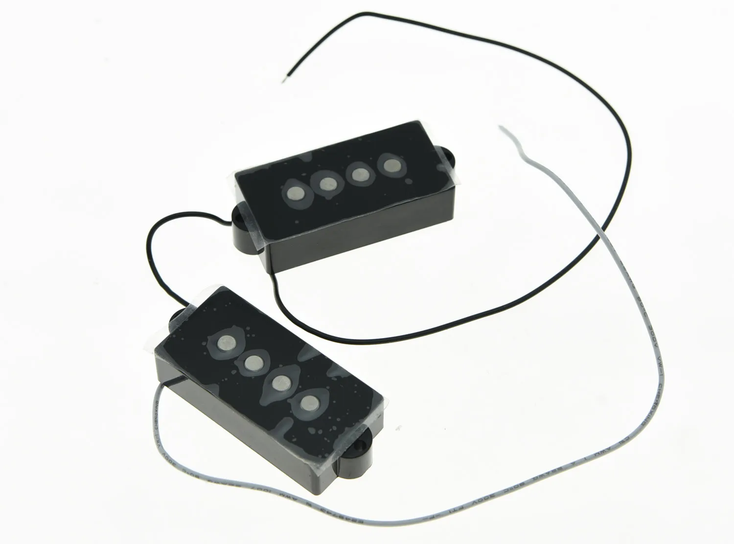 KAISH черный 4 струны прецизионные басы Винтаж звукосниматель Alnico 5 P басовые звукосниматели набор