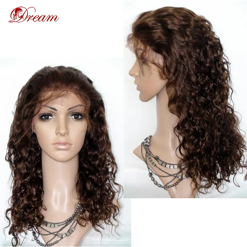 Fast delivery Brazilian lace front curly hair lace wig with comb
