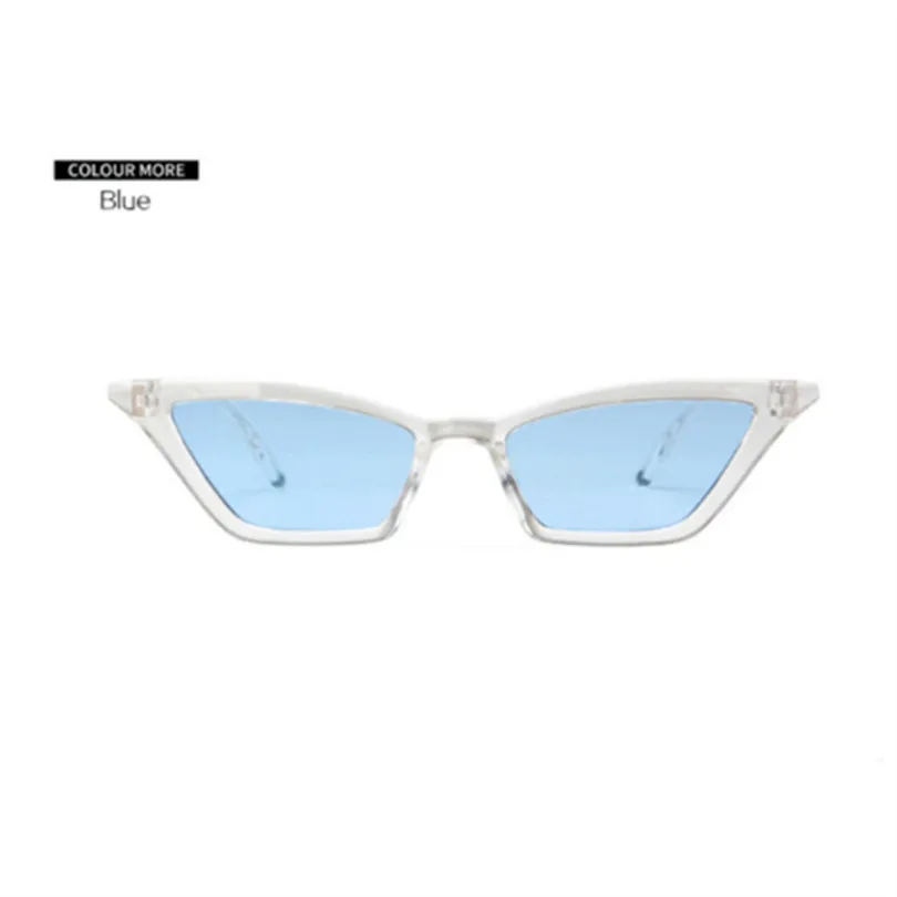 Милые сексуальные маленькие солнцезащитные очки кошачий глаз для женщин винтажные женские Солнцезащитные очки женские ретро очки «кошачий глаз» UV400 - Цвет линз: Blue