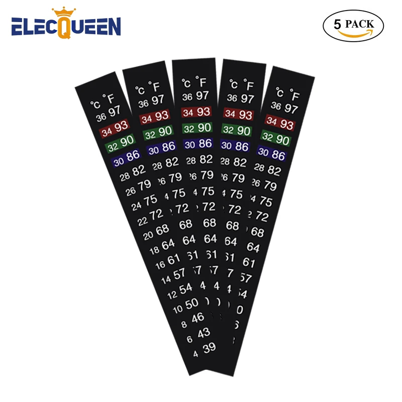 

Fermentation Thermometer Sticker 39-97F & 4-36C, Dual Scale Liquid Crystal Thermometer,Professional Brewing Digital Thermometer