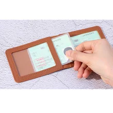 ID держатель для карт с 2 прозрачными картами водительские права и защита для идентификационной Карты