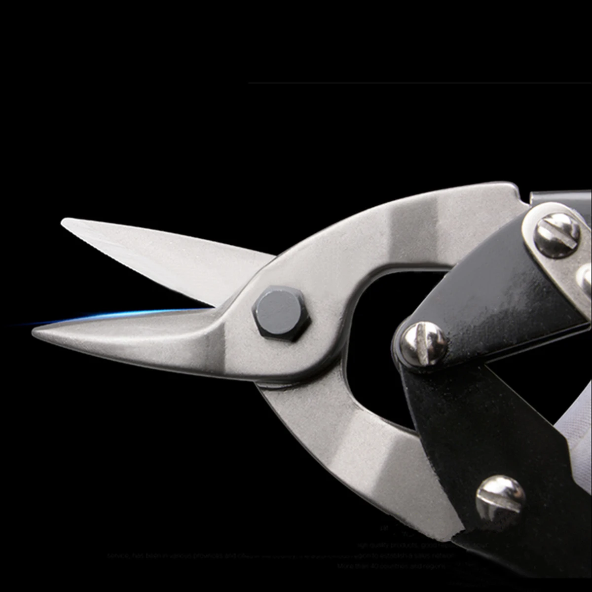1 x 25*5.5cm Cutting Scissors Straight Aviation Tin Snip Sheet Metal Shear Pliers