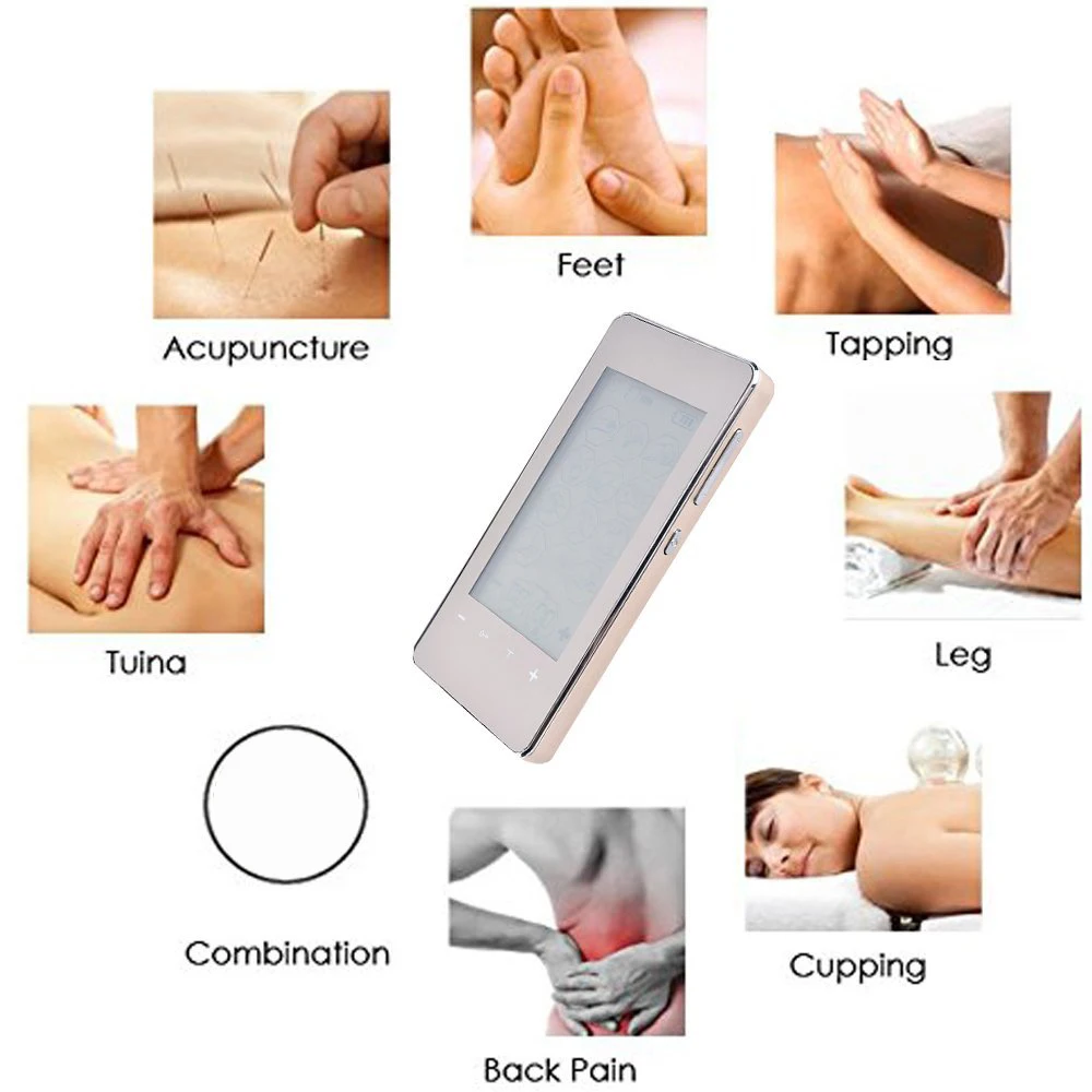 Rechargeable Body Massager 12-Mode Touch Screen Backlight Massage Instrument TENS Physiotherapy anti-stress Pain Relieve Machine