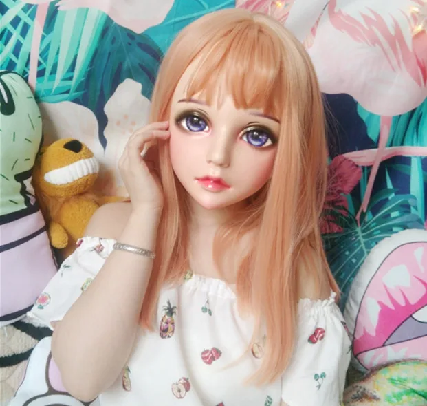 

(NEW-108) Female Male Mask Realistic Silicone Masks Halloween Party BJD Baby Doll Crossdress Japan Kigurumi Mask Anime Cosplay