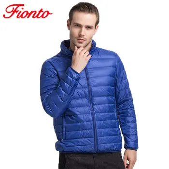 

2017 Autumn Winter Duck Down Jacket Ultra light Men 90% Coat Waterproof Down Parkas Casual Warm mens Outerwear coat A904
