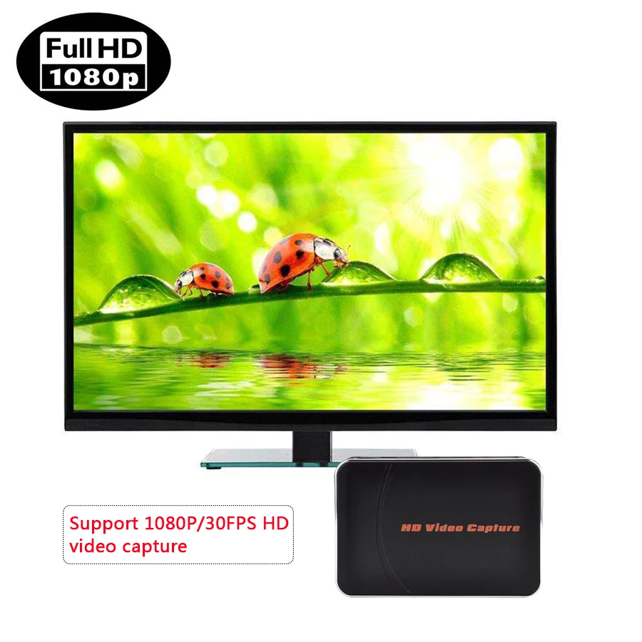 EZCAP 280HB HD Game Capture Card Video Capture 1080P 30fps Video Recorder, Compatible with Xbox One/ PS4 With MIC