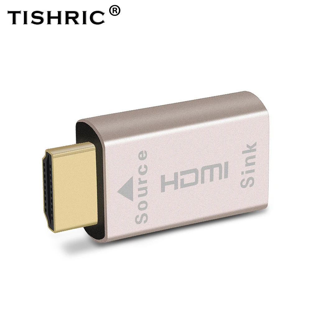 10 шт. TISHRIC 2 в 1 VGA HDMI муляж разъем 4K Безголовый эмулятор привидения дисплея DDC Edid