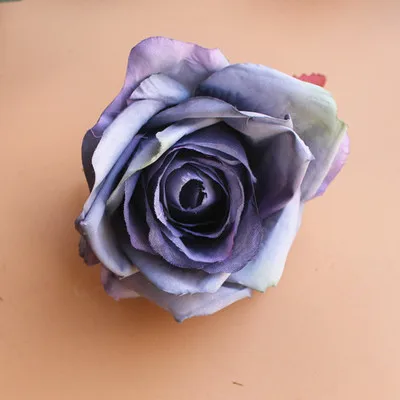 DIY картина Шелковая Роза цветок головы искусственный Декор дорога светодиодный для свадьбы Цветы для настенного декора отель фон 30 шт./лот - Цвет: d