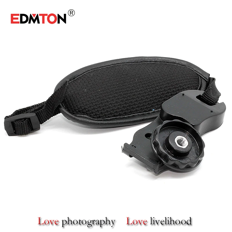 

EDMTON Hot Black Hand Grip Camera Strap PU Leather Hand Strap For Dslr Camera for Sony Olympus Nikon Canon EOS D800 D7000 D5100