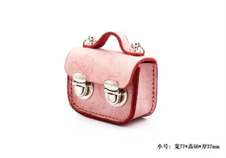 DIY leather craft Bean bag Small briefcase Pendant sewing pattern pvc template