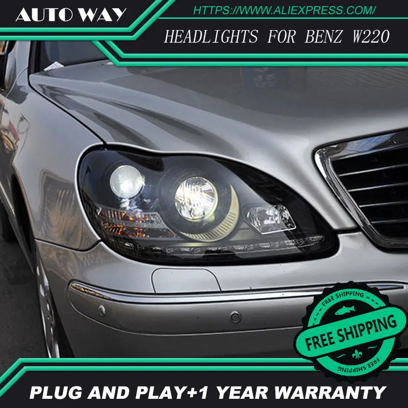 Buy Car Styling Head Lamp case for Mercedes Benz W220