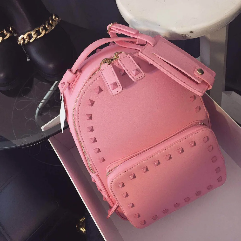 name brand pink backpacks