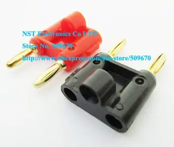 

Screw Type Dual Banana Plug Speaker Connector/Free shipping/15PAIRS(30PCS)