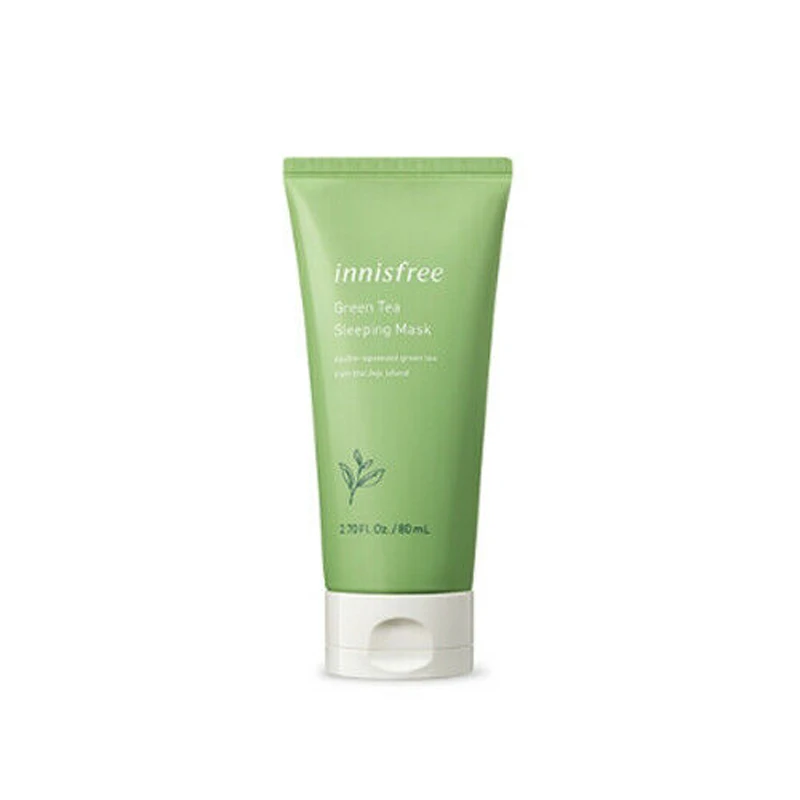 

Green Tea Sleeping Mask 80ml Moisturizing Face Mask Whitening Skin Care Anti Wrinkle Shrink Pores Facial Mask Korea Cosmetics