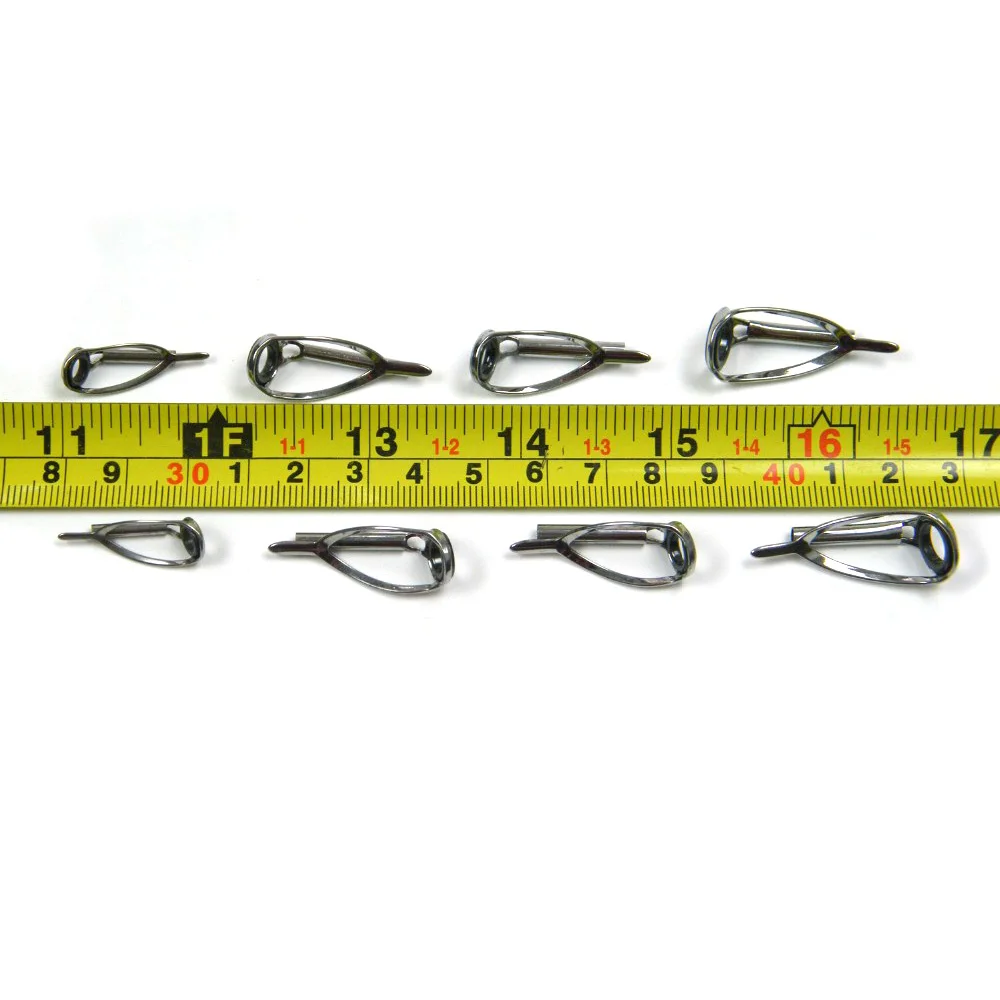 New! 40 Pcs 8 Size 1.8-3.0mm THKFISH Bait Casting Fishing Rod Tip Tops Repair Parts