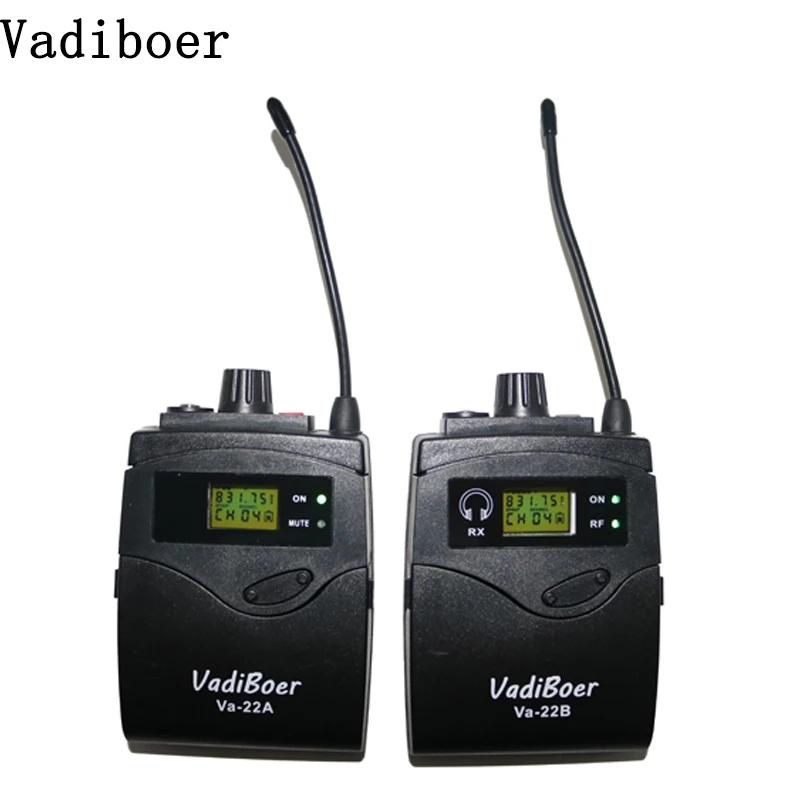 

Vadiboer VA-22 True diversity Interview Wireless Microphone For DSLR Camera Outdoor Interview DV Recording transmitter receiver