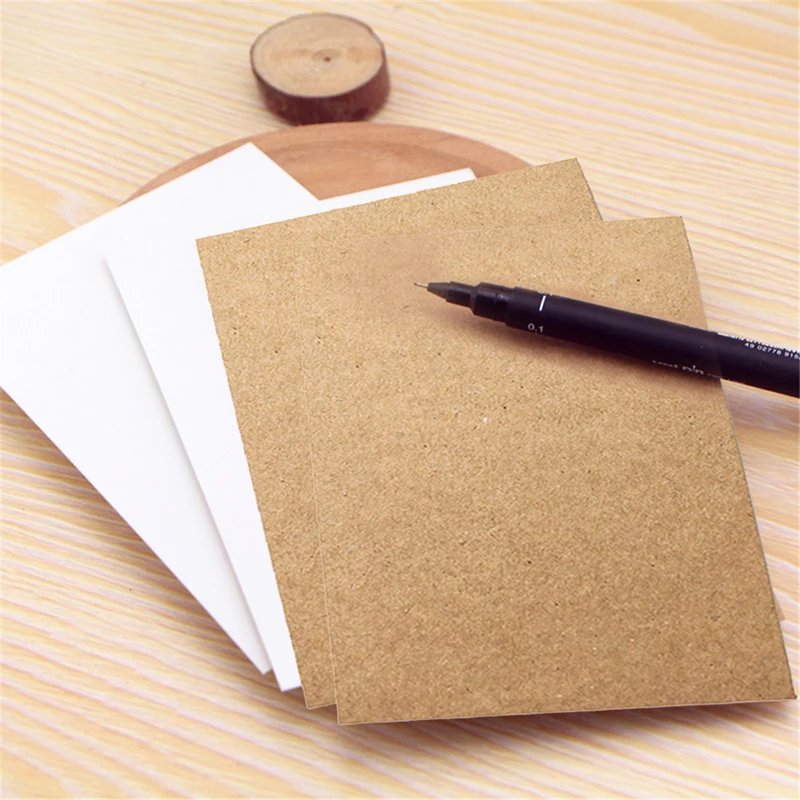 

Retro DIY Blank Greeting Card Kraft Paper Postcard Vintage Blank Postcards 20 Sheets Hand Painted Graffiti Message Card