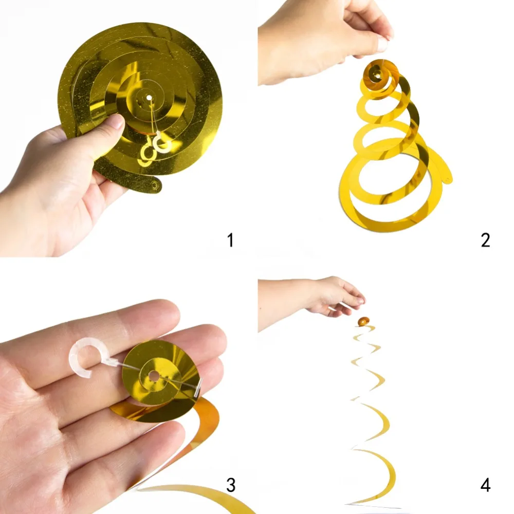 Mixed Color 1 SUNBEAUTY Foil Hanging Swirl Decorations Christmas Party Decorations Accessory Shower Birthday 14pcs Mixed Color 1 SUNBEAUTY Foil Hanging Swirl Decorations Christmas Party Decorations Accessory Shower Birthday 14pcs
