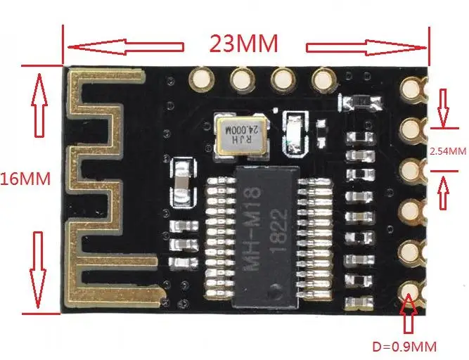 MH-MX8 беспроводной Bluetooth MP3 аудио приемник плата BLT 4,2 mp3 декодер не допускающий потерь комплект