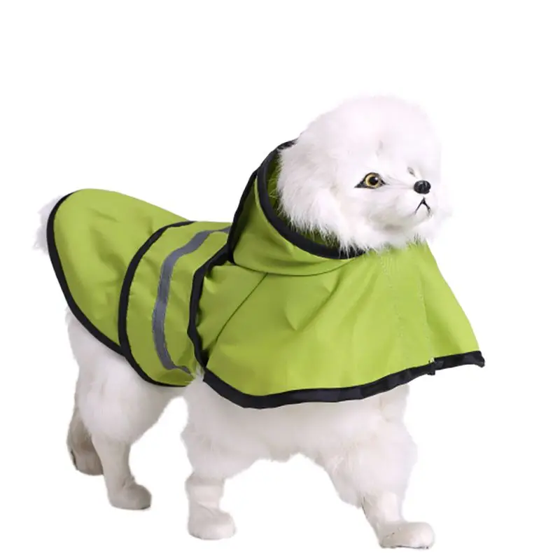 

New Arrival Pet Dog Rain Slicker Polyester Waterproof Design Reflective Dog Raincoats Clothes Dogs Roupas Para Cachorro