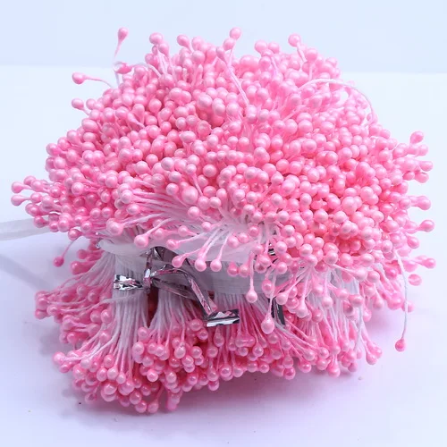 500 шт 3 мм искусственный жемчуг цветок тычинки используется для нейлоновых цветочных аксессуаров - Цвет: 12