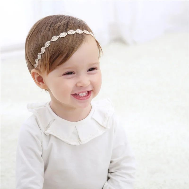 Naturalwell для маленькой девочки волос в виде короны Винтаж Ретро Золотой повязка на голову свадебный подарок на день рождения для новорожденных повязка на голову принцесса проект "Корона" HB049