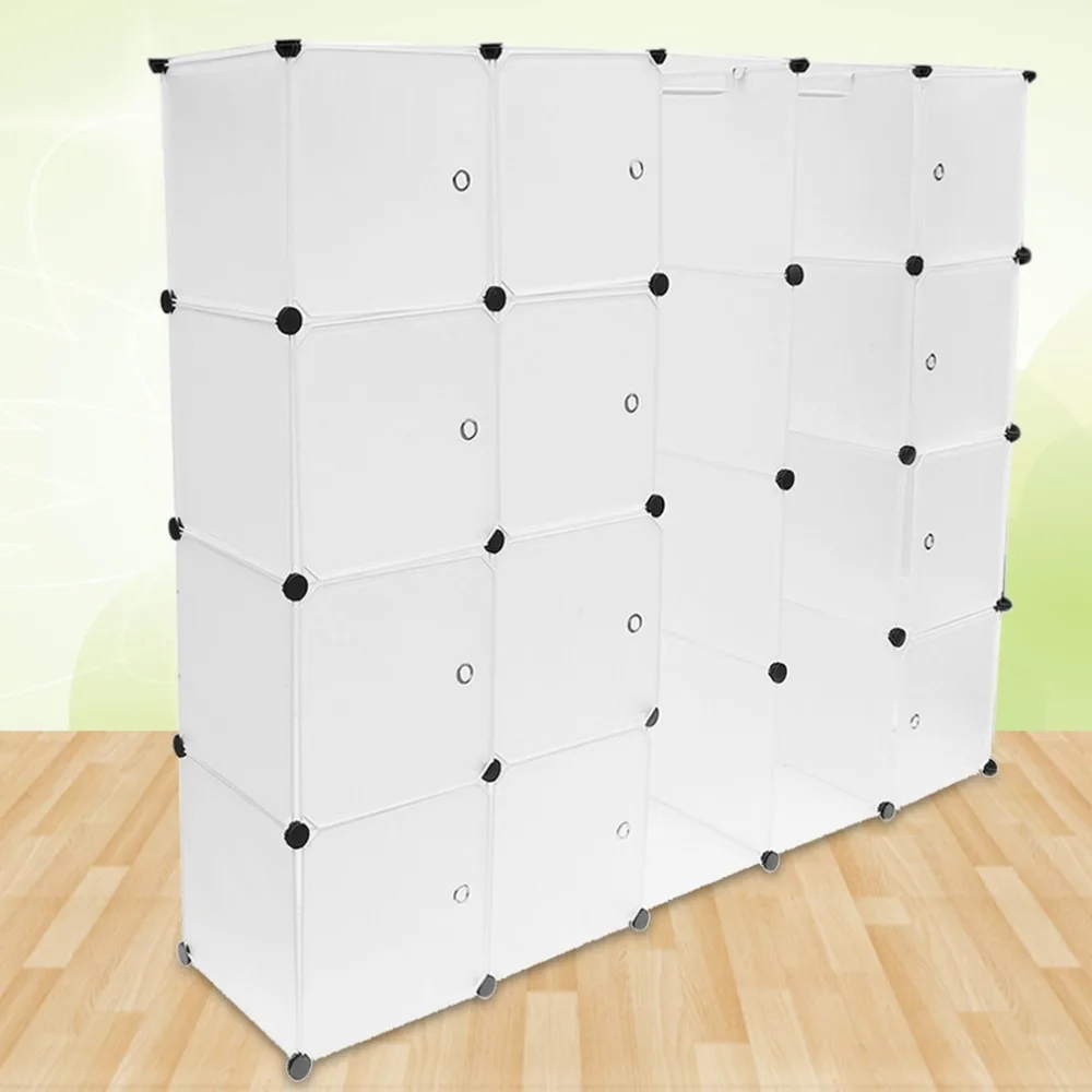 

12 Grids+2 rows wardrobes Simple Resin Storage Box Cabinet DIY Assembled Extra Large Magic Child Wardrobe Closet Organizer