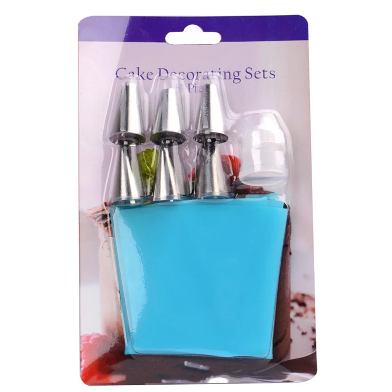 6pcs Decorating Tip Set Stainless Steel Icing Piping Nozzles with