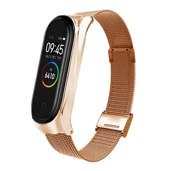 

Fashion newly elegance Metal Mesh Strap Bracelet Band Wriststrap Belt for Xiaomi Mi Band 3/4 UY8
