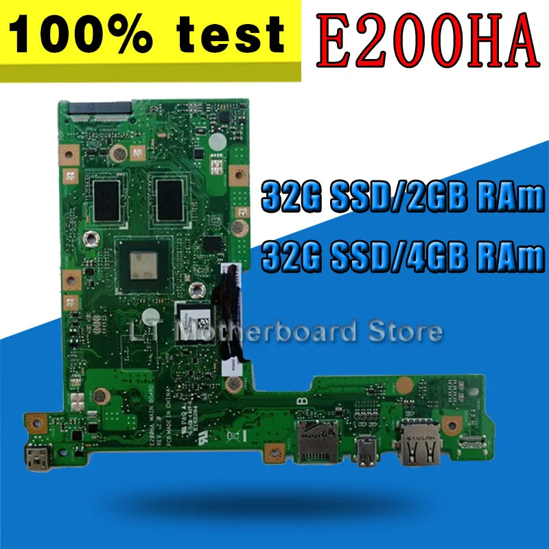 E200HA MAIN_BD._ 4G/2G RAM /Z8300/AS 32G-SSD материнская плата для For Asus E200 E200H ноутбука | Компьютеры и