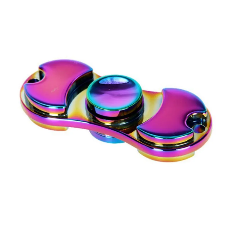 

Rainbow Finger Spinner Rainbow Triangle Anxiety Spinners ADHD EDC Stress Alloy High Speed Killing Time Fidget Hand Toys