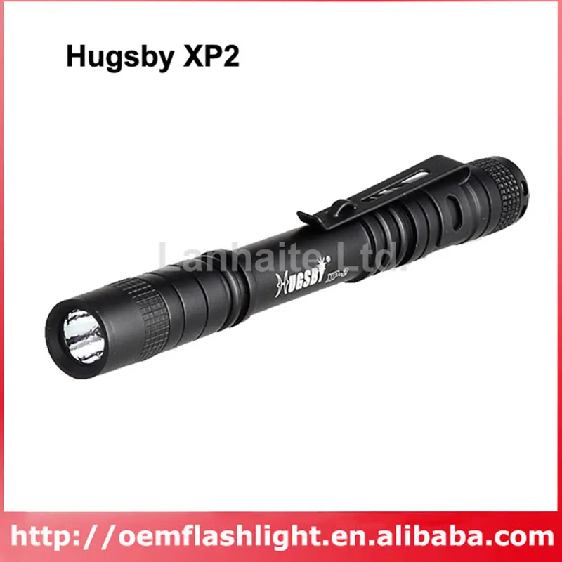 

Hugsby XP-2 Cree XP-E R3 85 Lumens 1-Mode LED Flashlight - Black ( 2xAAA )