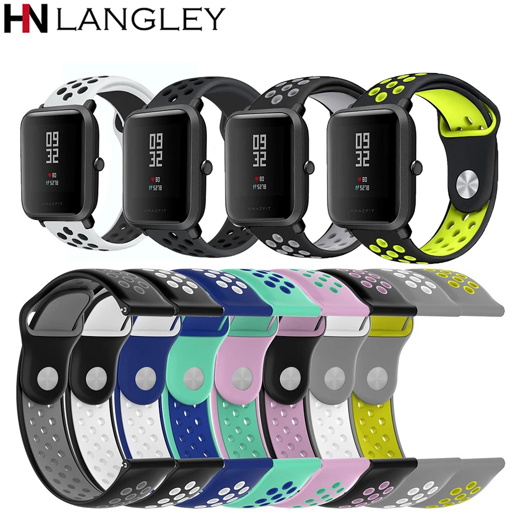 

17 Colors Silicone Amazfit Bip Watchband for Xiaomi Huami Amazfit Bip Youth Band Bracelet Wrist Strap 20mm General Watch Band