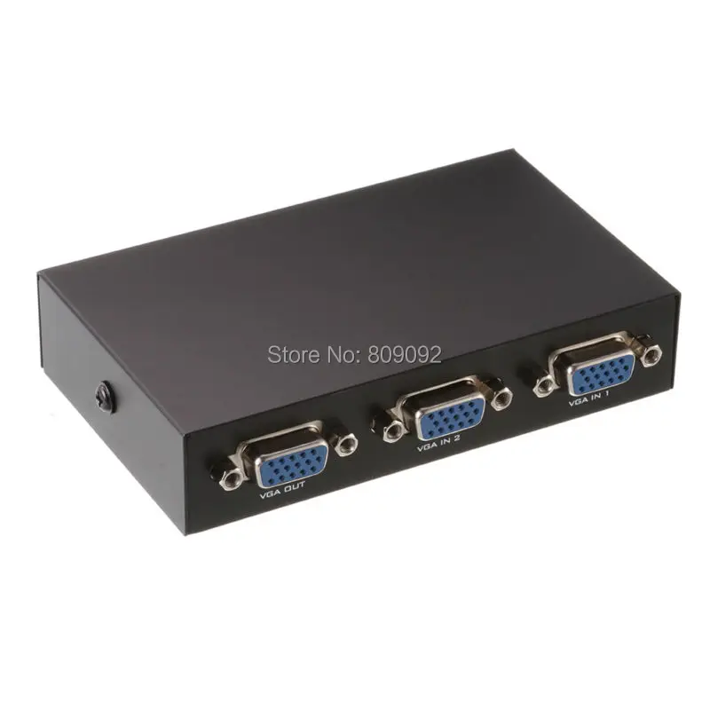 2 портовый переключатель VGA видео и аудио в 1 для ПК или монитора|vga switch|monitor switch boxvga