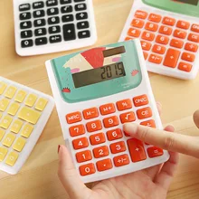 Creative solar calculator cartoon cocoa desktop calculator