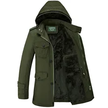 New Design Winter Jacket Men 2017 Fashion Casual Cotton Padded Jacket Thick Warm Fleece Jacket Overcoat Parka Men Plus Size 6XL