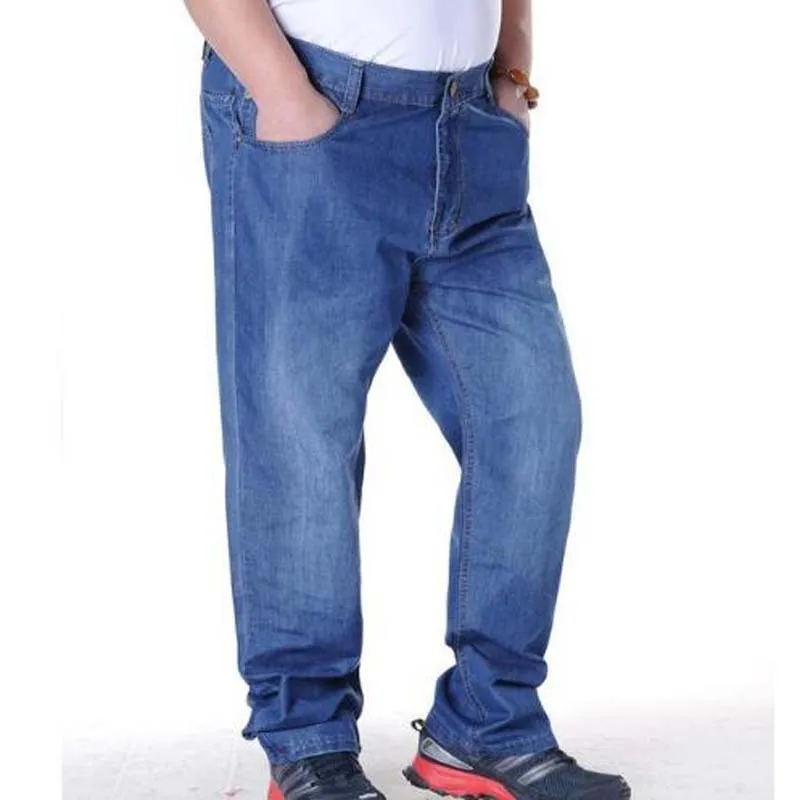Jeans Men Plus Size 44 45 46 47 48 Designer Cotton Stretchy Denim Large ...