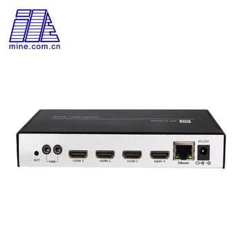 

2019 Latest H.265 4 in 1 HDMI to IP Live Streaming Video Audio Encoder HTTP / HLS / FLV / RTSP / UDP / RTMP /RTMPS / ONVIF