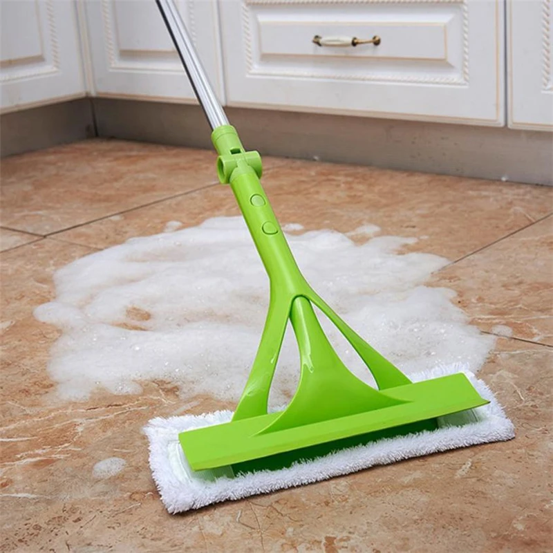 Telescopic Foldable Handle Cleaning Glass Sponge Mop Cleaner Window Extendable multi-function Wear-resistant Creative C0419#30  09