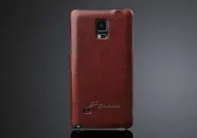 New Fashion 100% Genuine Leather Flip Cover Case for Samsung Galaxy Note 4 N9100 Note4 High Quality Brand Original Exquisite