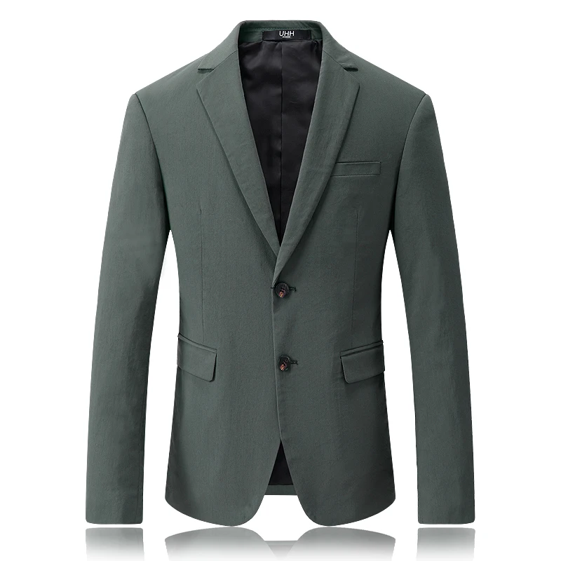 

Мужской однобортный пиджак, Повседневный хлопковый пиджак, пиджак в деловом стиле, 2019